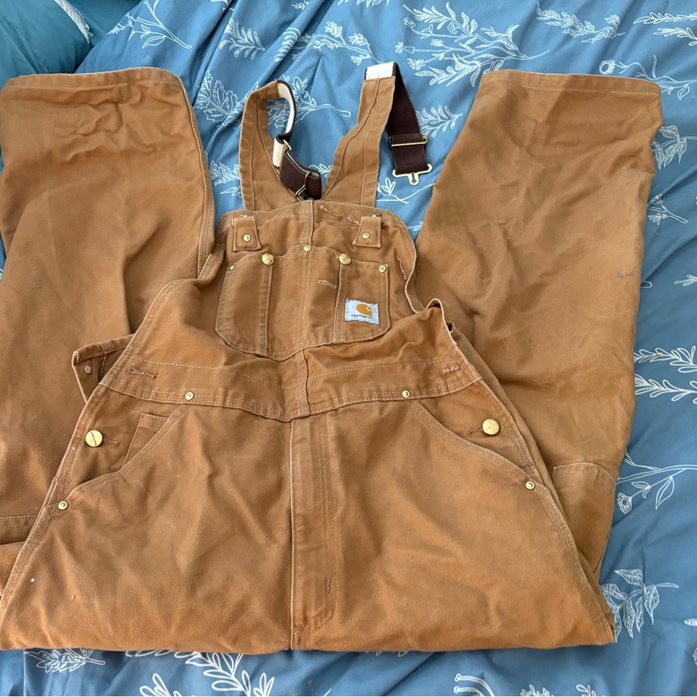 Carhartt Tan Work Overalls